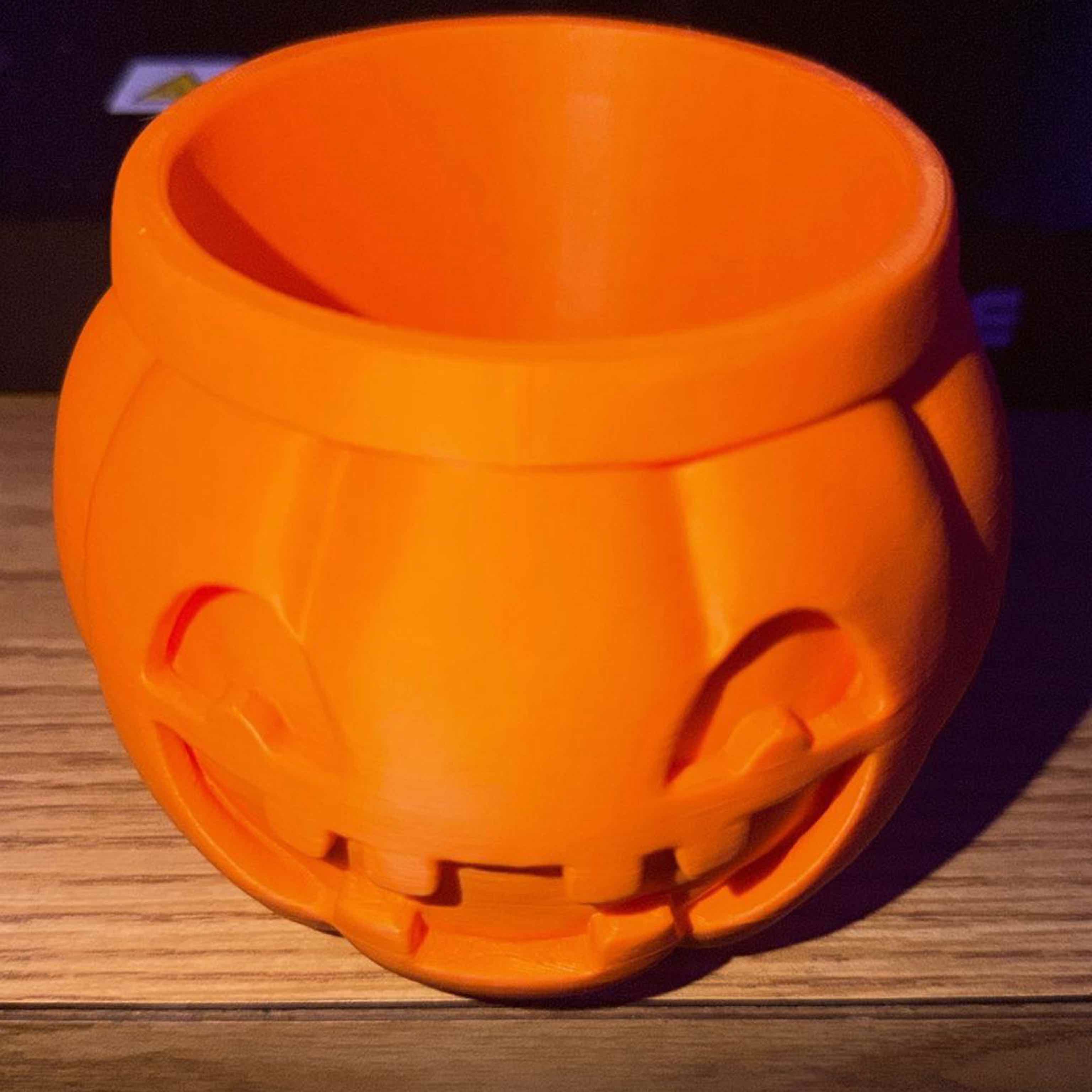 Holder for anything, Pumpkin Design 3D Printed in PLA for Halloween π β photo 2 of 2